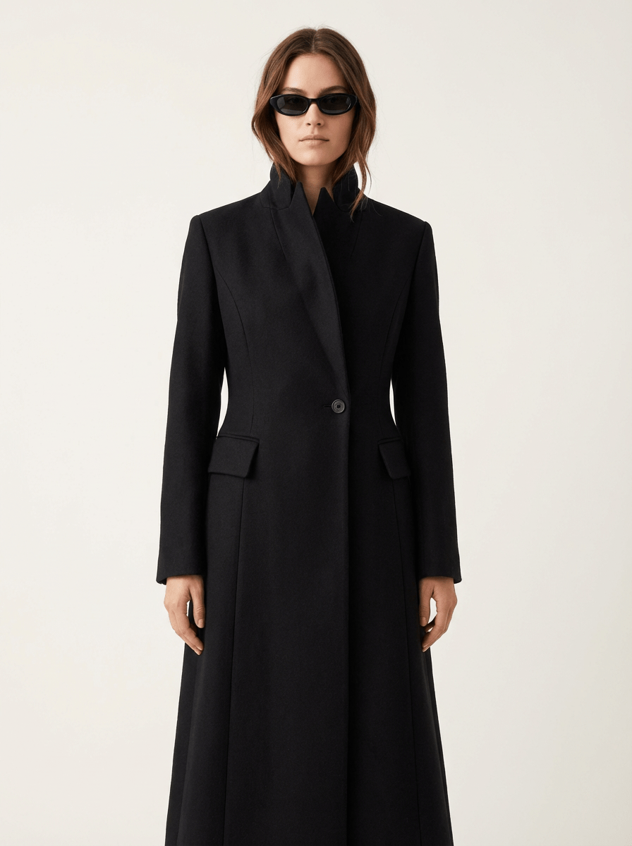 Asymmetric Long Coat - TUA. Milano