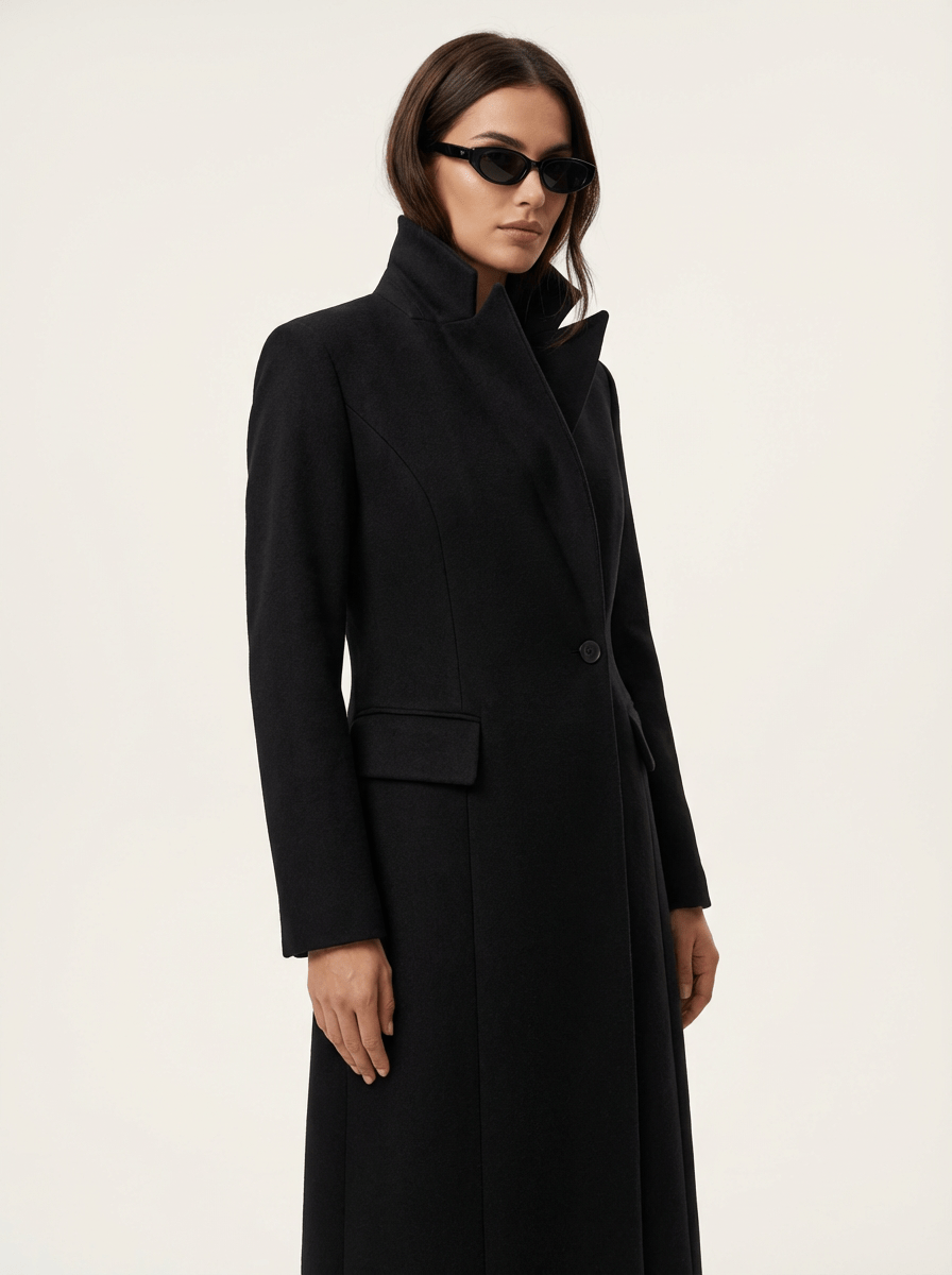 Asymmetric Long Coat - TUA. Milano