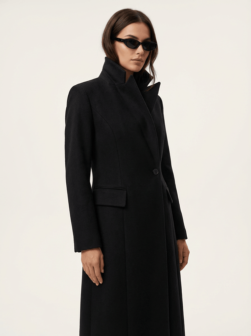 Asymmetric Long Coat - TUA. Milano