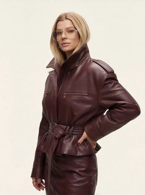 Burgundy Jacket - TUA. Milano