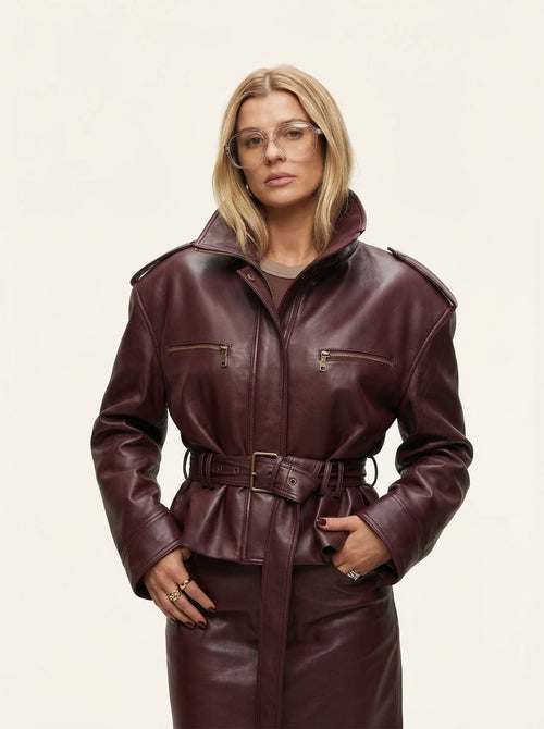 Burgundy Jacket - TUA. Milano