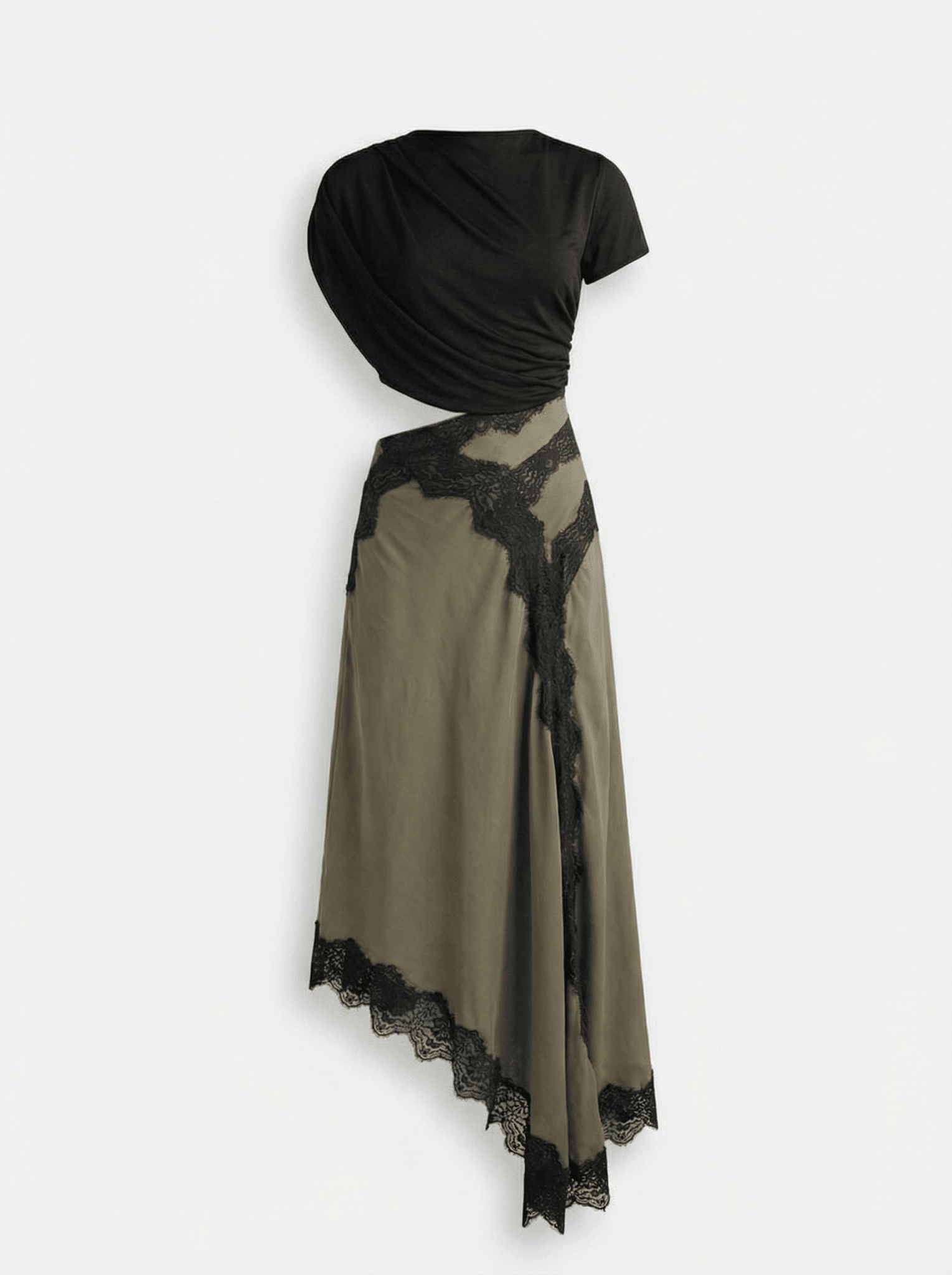 Olive Lace Dress - TUA. Milano