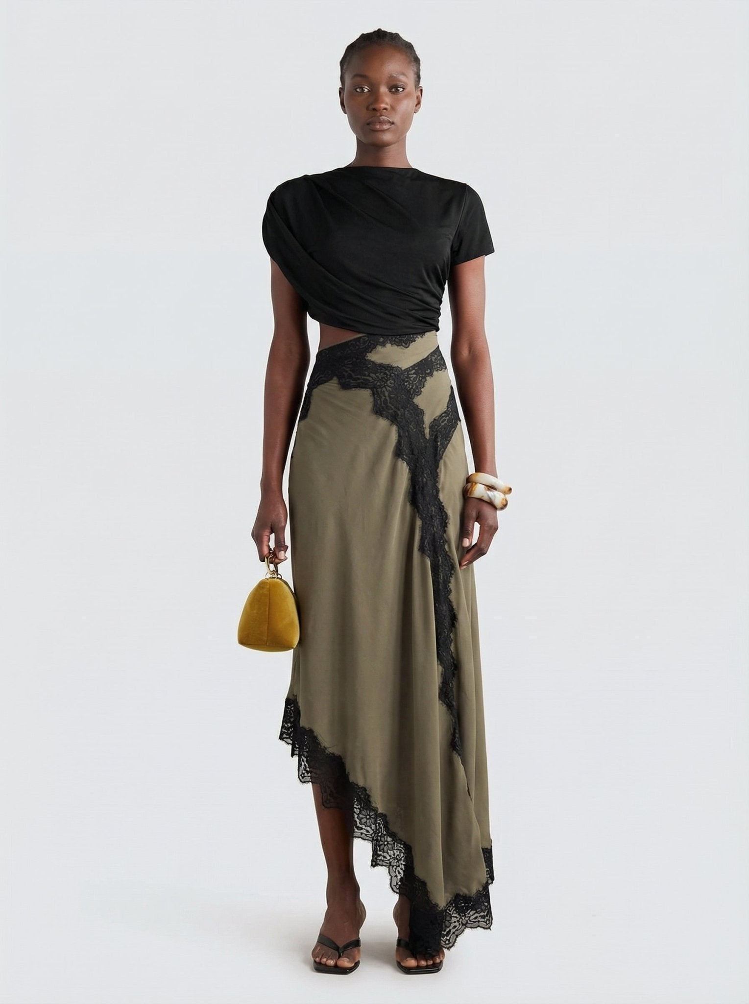 Olive Lace Dress - TUA. Milano