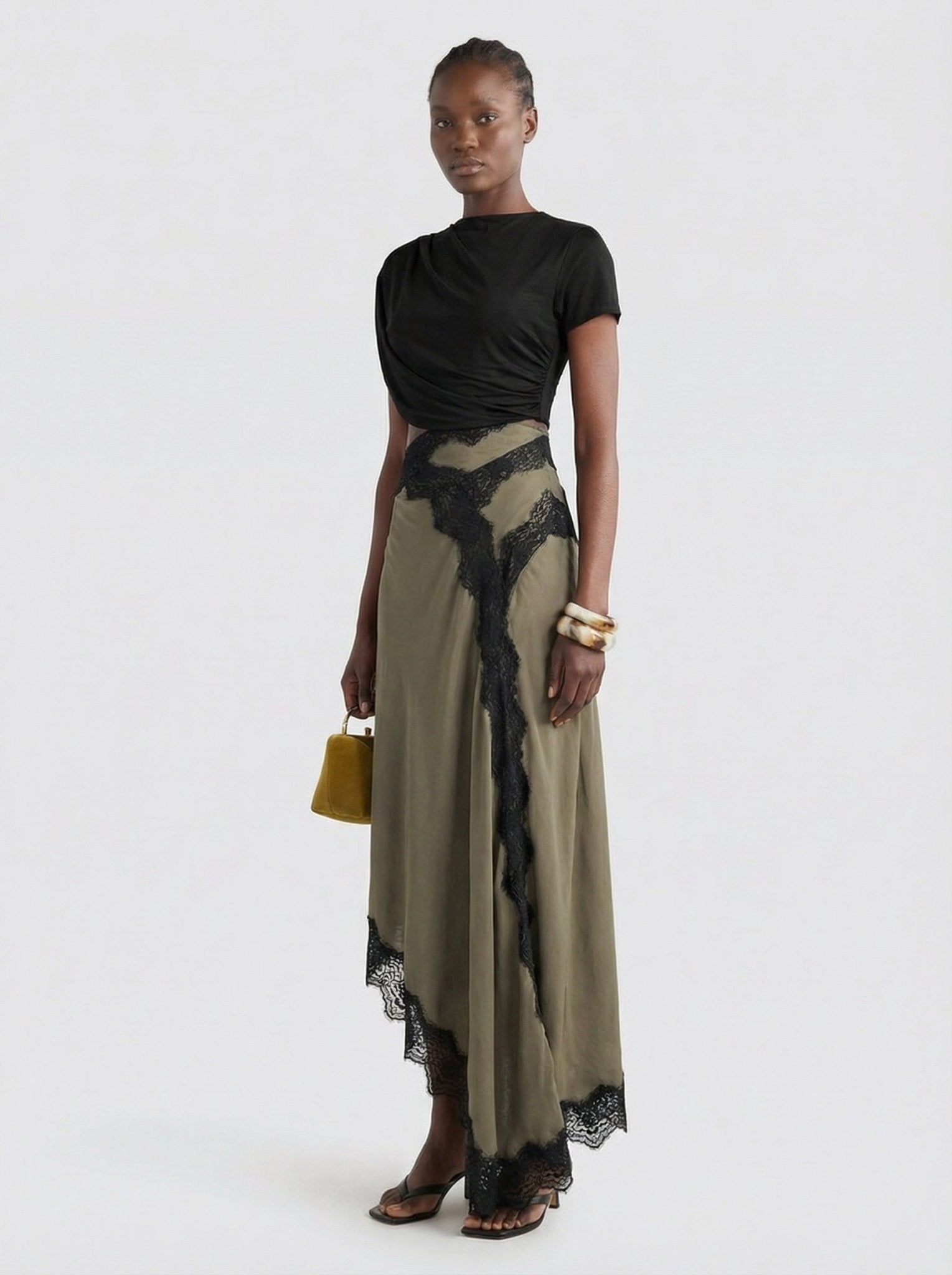Olive Lace Dress - TUA. Milano