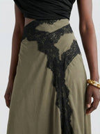Olive Lace Dress - TUA. Milano