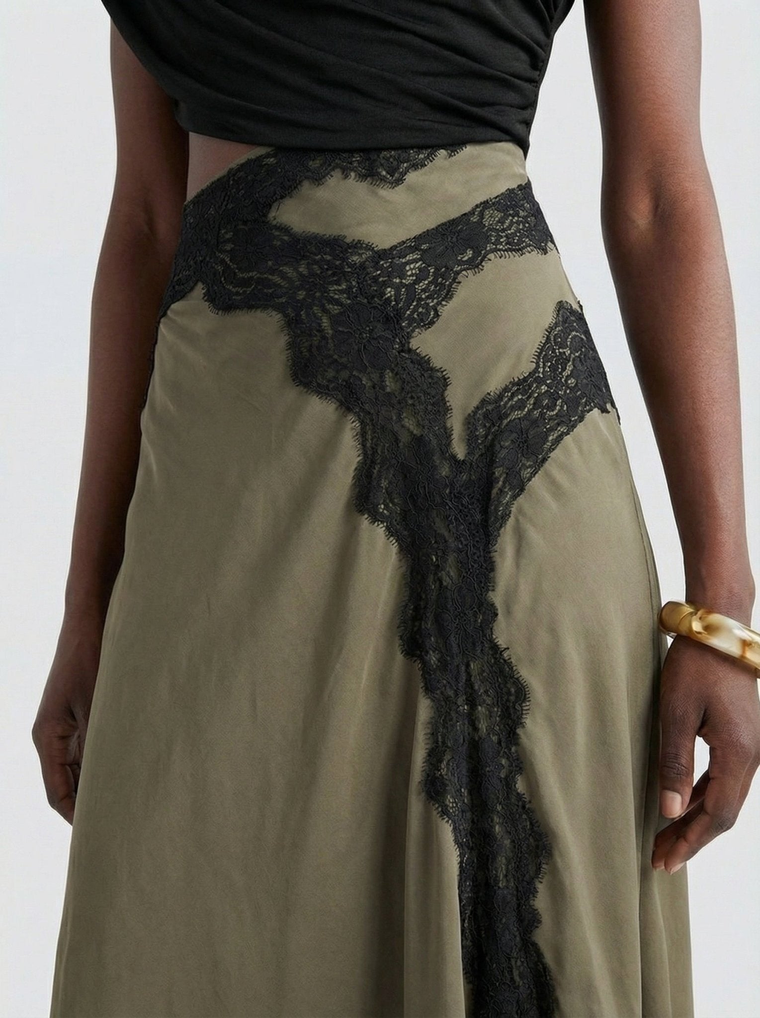 Olive Lace Dress - TUA. Milano
