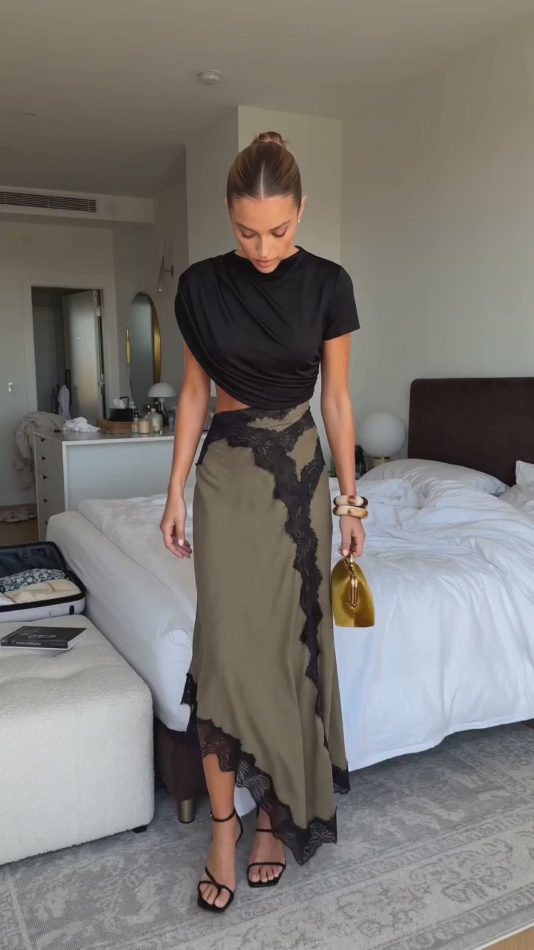 Olive Lace Dress