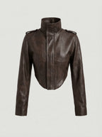 Studio Leather Jacket - TUA. Milano