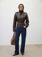 Studio Leather Jacket - TUA. Milano